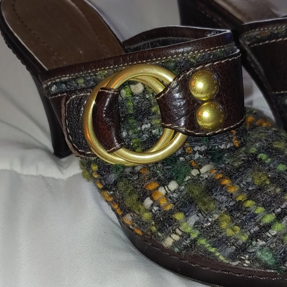 Coach Tweed Mules - Picture 2 of 5